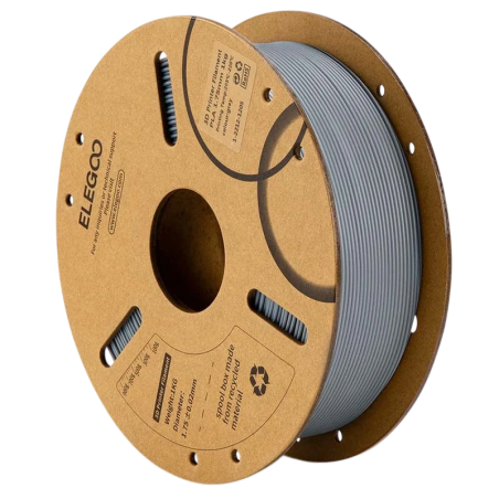 ELEGOO PLA Gris pour Imprimantes 3D FDM - Filament 1.75mm Bobine de 1kg