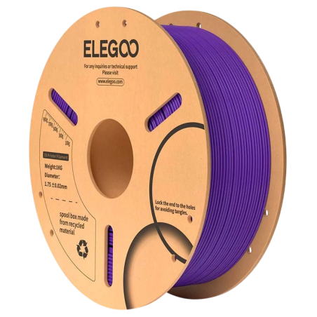 ELEGOO PLA Violet pour Imprimantes 3D FDM - Filament 1.75mm Bobine de 1kg