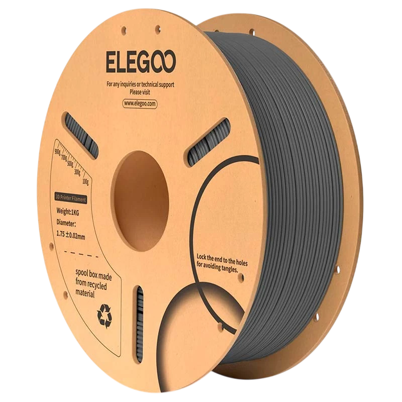 ELEGOO PLA Gris Spatial pour Imprimantes 3D FDM - Filament 1.75mm Bobine de 1kg