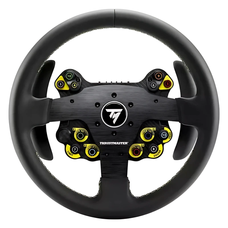 Thrustmaster Evo Racing 32R Leather Noir/Jaune PC/PS5/PS4/Xbox 25 boutons Volant