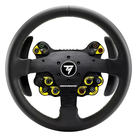 Thrustmaster Evo Racing 32R Leather Noir/Jaune PC/PS5/PS4/Xbox 25 boutons Volant