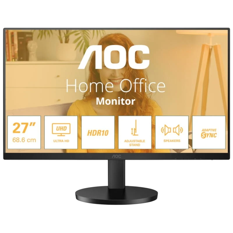 AOC U27B3AF Noir 27 pouces 4K IPS 4ms Écran