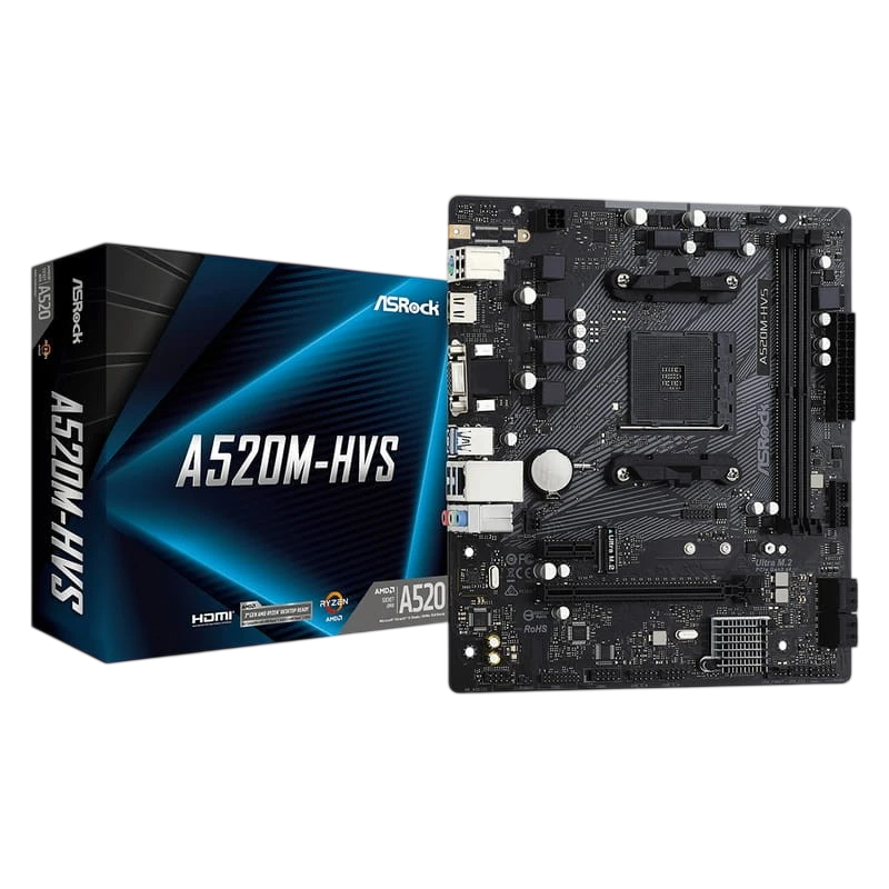 Asrock A520M-HVS AM4 Carte mère