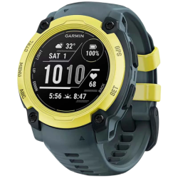 Garmin Instinct E 40 mm Jaune Bracelet Gris 0,86 pouces MIP GPS 14 jours 10ATM Smartwatch