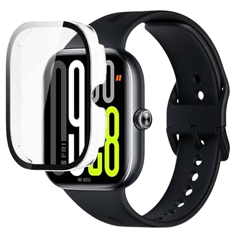 Coque PC + Verre Trempé Xiaomi Redmi Watch 5/Redmi Watch 6 Transparent