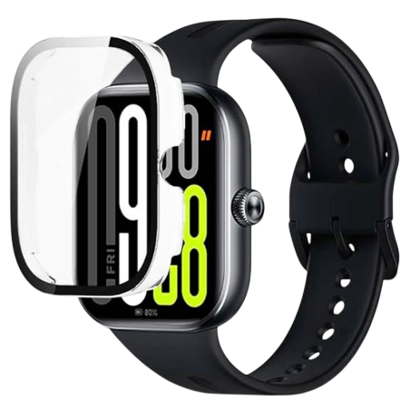 Coque PC + Verre Trempé Xiaomi Redmi Watch 5/Redmi Watch 6 Transparent