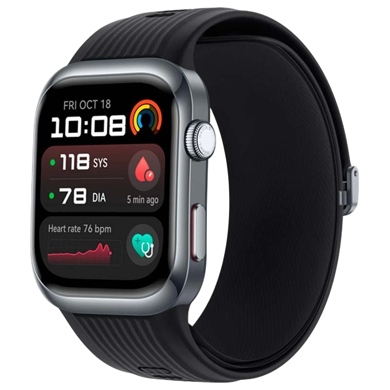 Huawei Watch D2 Noir Bracelet Fluoroélastomère 1,82 pouces AMOLED GPS NFC Appels Bluetooth 6 jours IP68