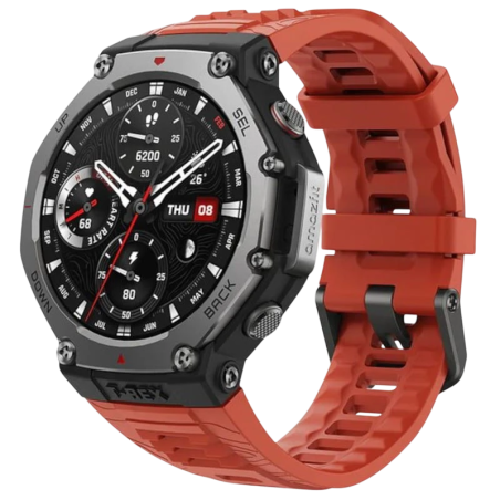 Amazfit T-Rex 3 Lava 1,5 pouces AMOLED NFC 40 jours +170 sports 10ATM Smartwatch