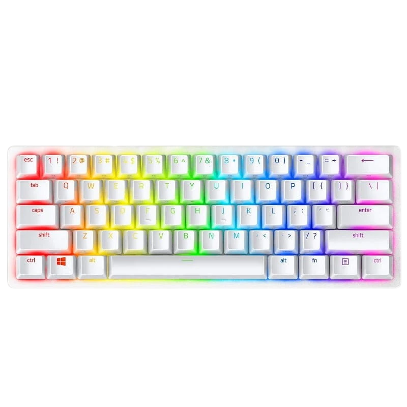 Razer Huntsman Mini Blanc Clicky Optical Switch Violet Clavier mécanique gaming