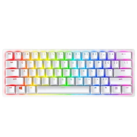 Razer Huntsman Mini Blanc Clicky Optical Switch Violet Clavier mécanique gaming
