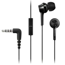 Panasonic RP-TCM115E Noir In-Ear avec micro Écouteurs