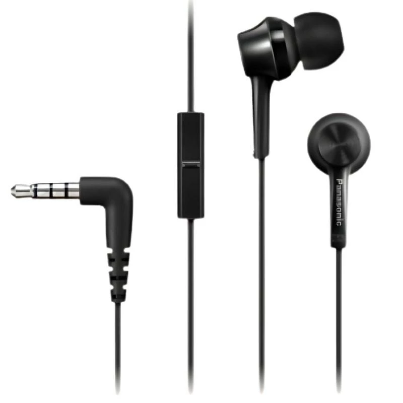 Panasonic RP-TCM115E Noir In-Ear avec micro Écouteurs