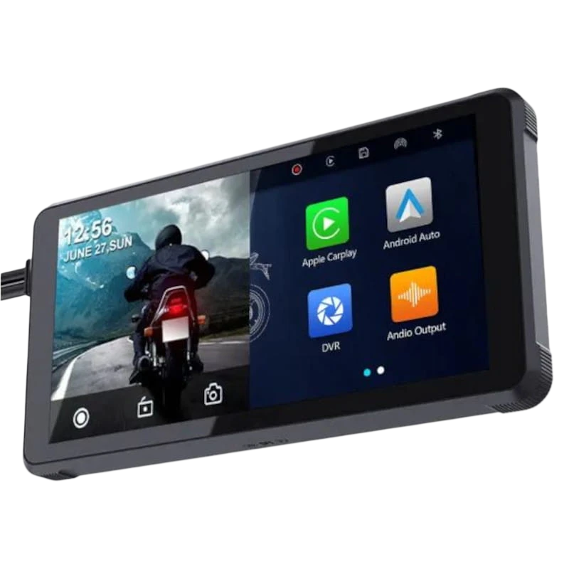 GoFuture F85 CarPlay/Android Auto Système multimédia et d'enregistrement pour motos