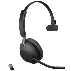 Jabra Evolve2 65 Mono avec micro Arceau Bluetooth 5.0 24h Multipoint Casque sans fil