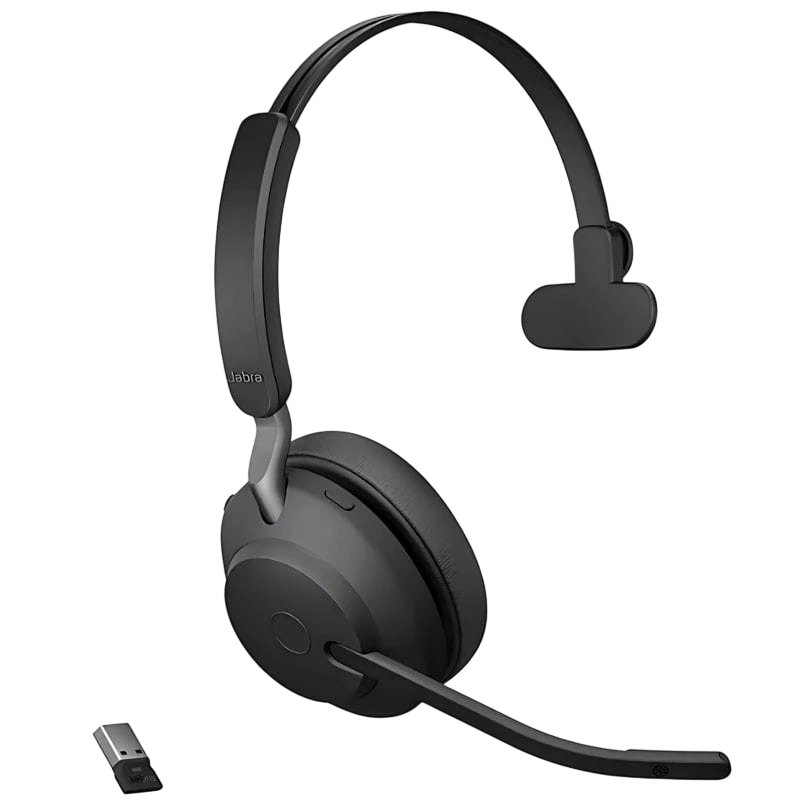 Jabra Evolve2 65 Mono avec micro Arceau Bluetooth 5.0 24h Multipoint Casque sans fil