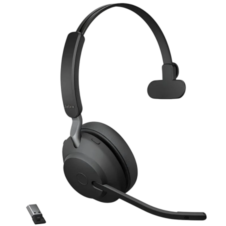 Jabra Evolve2 65 Mono avec micro Arceau Bluetooth 5.0 24h Multipoint Casque sans fil