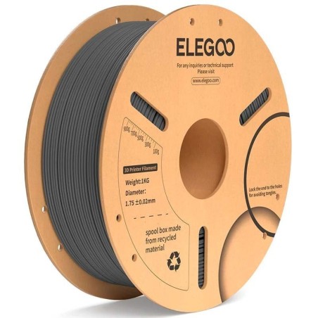 ELEGOO PLA Plus Gris Spatial pour Imprimantes 3D FDM - Filament 1.75mm Bobine de 1kg