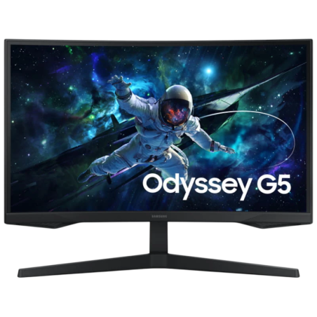 Samsung Odyssey G55C S27CG554EU Noir 27 pouces 2K 165Hz 1ms FreeSync incurvé Écran