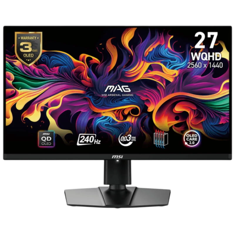 MSI MAG 271QPXDE E2 Noir 27 pouces 2K QD-OLED 240Hz 3ms Écran