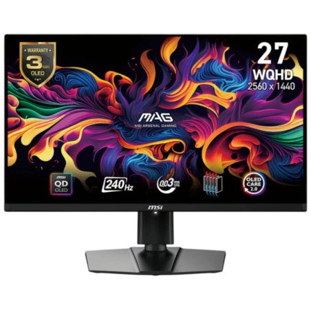 MSI MAG 271QPXDE E2 Noir 27 pouces 2K QD-OLED 240Hz 3ms Écran