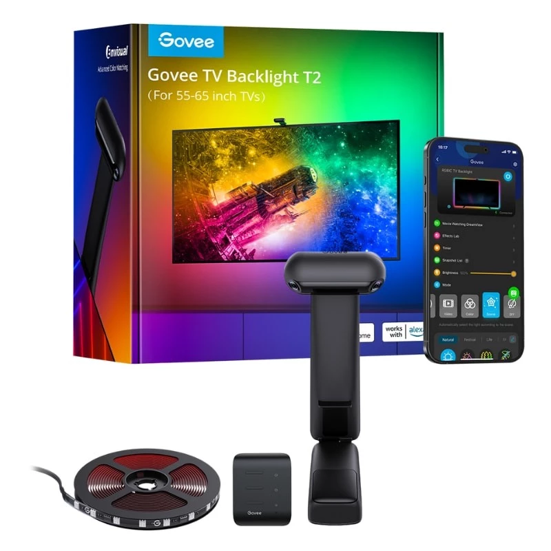 Govee H605C Envisual TV Backlight T2 compatible avec Alexa et Google Bande LED