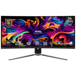MSI MAG 341CQPDE 34 pouces 2K QD-OLED 175Hz 3ms incurvé UltraWide Écran