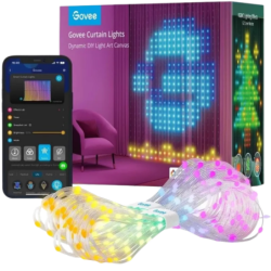 Govee H70B1 WiFi Bluetooth RGBIC Rideau lumineux LED