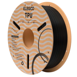 ELEGOO TPU Noir pour Imprimantes 3D FDM - Filament 1.75mm Bobine de 1kg