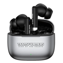 Transformers TF-T39 Argent/Noir Bluetooth 5.4 30h Écouteurs sans fil