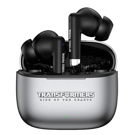 Transformers TF-T39 Argent/Noir Bluetooth 5.4 30h Écouteurs sans fil