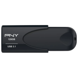 PNY Attache 4 128GB Noir USB 3.1 Gen 1 80MB/s Clé mémoire