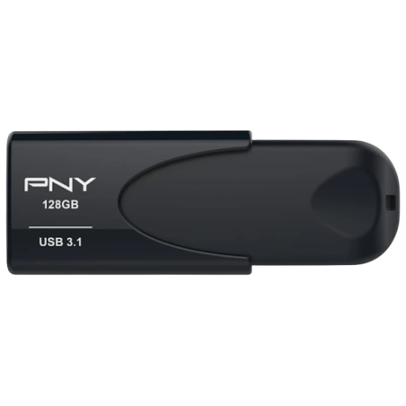 PNY Attache 4 128GB Noir USB 3.1 Gen 1 80MB/s Clé mémoire