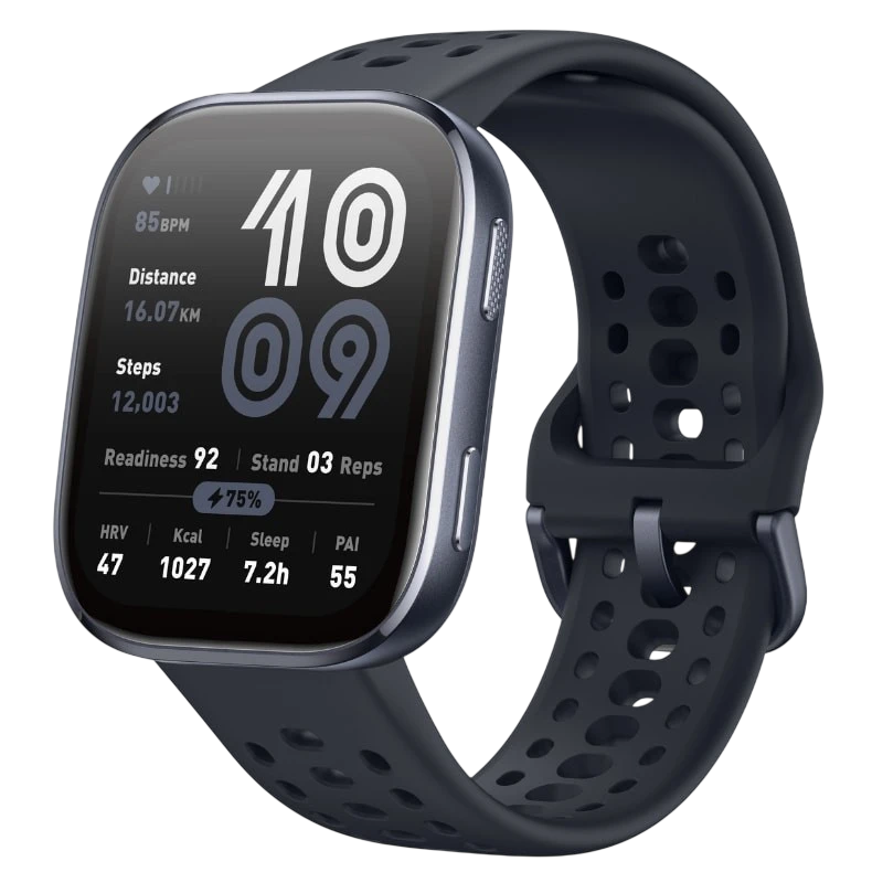Amazfit Bip 6 Noir 1,97 pouces AMOLED 14 jours +140 sports 5ATM Montre connectée