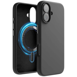 Coque Douple Magsafe Compatible iPhone 17e/16e  6.1" Noir