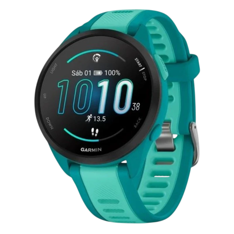 Garmin Forerunner 165 Music Turquoise 1,2 pouces AMOLED GPS 11 jours 5ATM Montre connectée