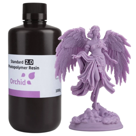 Résine ELEGOO Standard v2.0, couleur orchidée, pour imprimantes 3D LCD - 1 kg