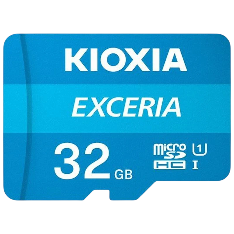 Kioxia Exceria 32GB 100MB/s Classe 10 Carte microSD + Adaptateur