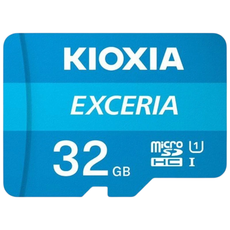 Kioxia Exceria 32GB 100MB/s Classe 10 Carte microSD + Adaptateur