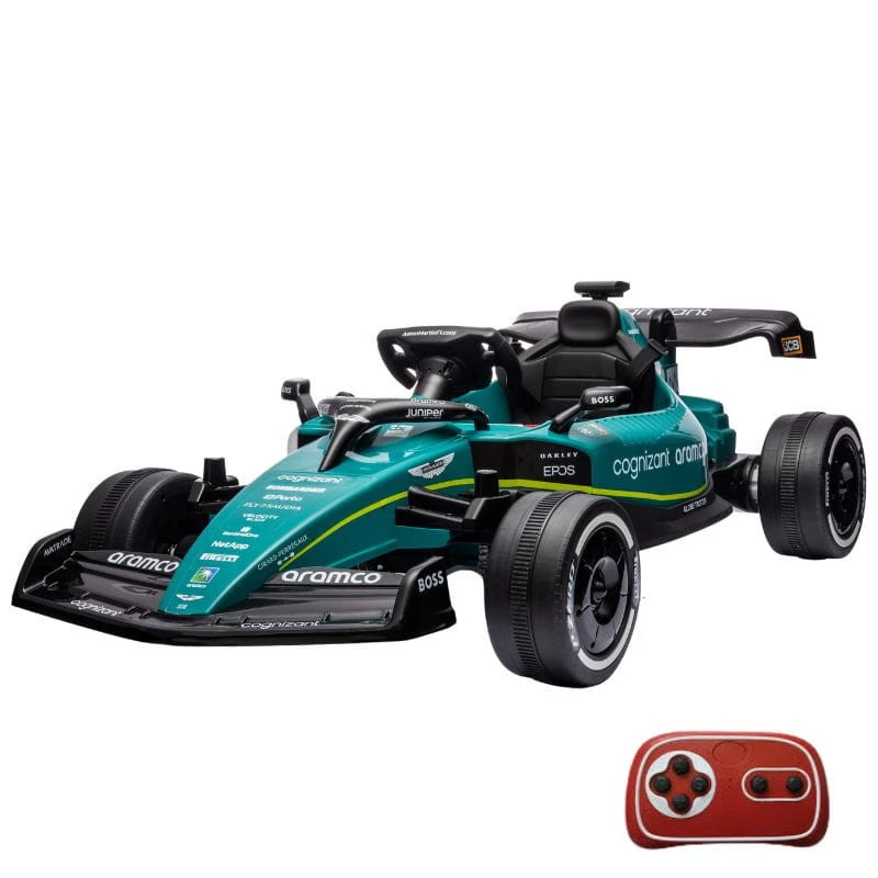 Voiture F1 Aston Martin 24V télécommande 35kg Véhicule électrique pour enfants