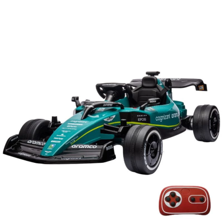Voiture F1 Aston Martin 24V télécommande 35kg Véhicule électrique pour enfants