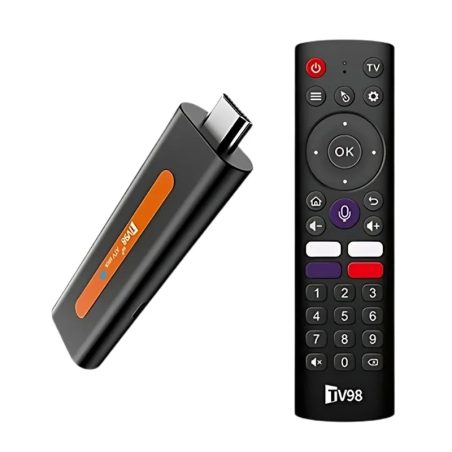 TV98 ATV Stick 2GB/16GB Android TV 14 8K WiFi double bande Bluetooth H618