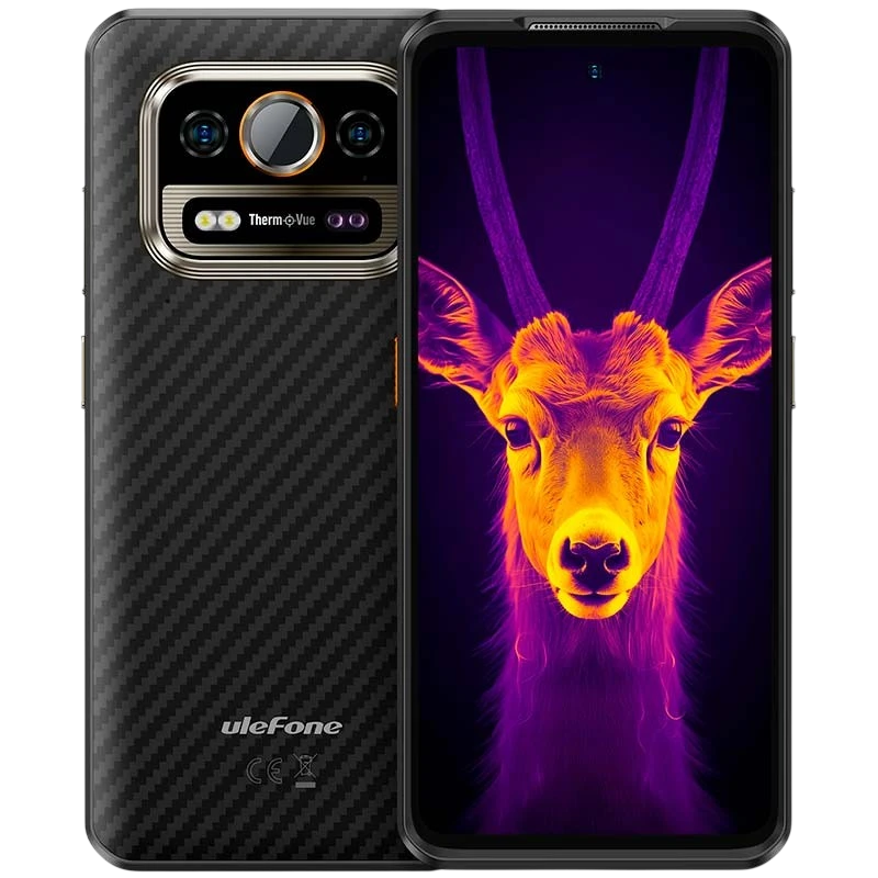 Ulefone Armor 25T 8GB/256GB Noir Rugged IP68/IP69K 6,78 pouces IPS 120Hz 64MP 6500mAh 33W NFC