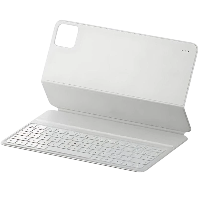 Coque Smart Case avec Clavier pour Xiaomi Pad 6 Blanc