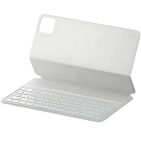Coque Smart Case avec Clavier pour Xiaomi Pad 6 Blanc
