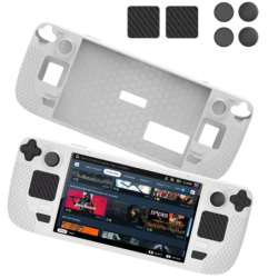Coque en silicone gris pour Steam Deck / Steam Deck OLED