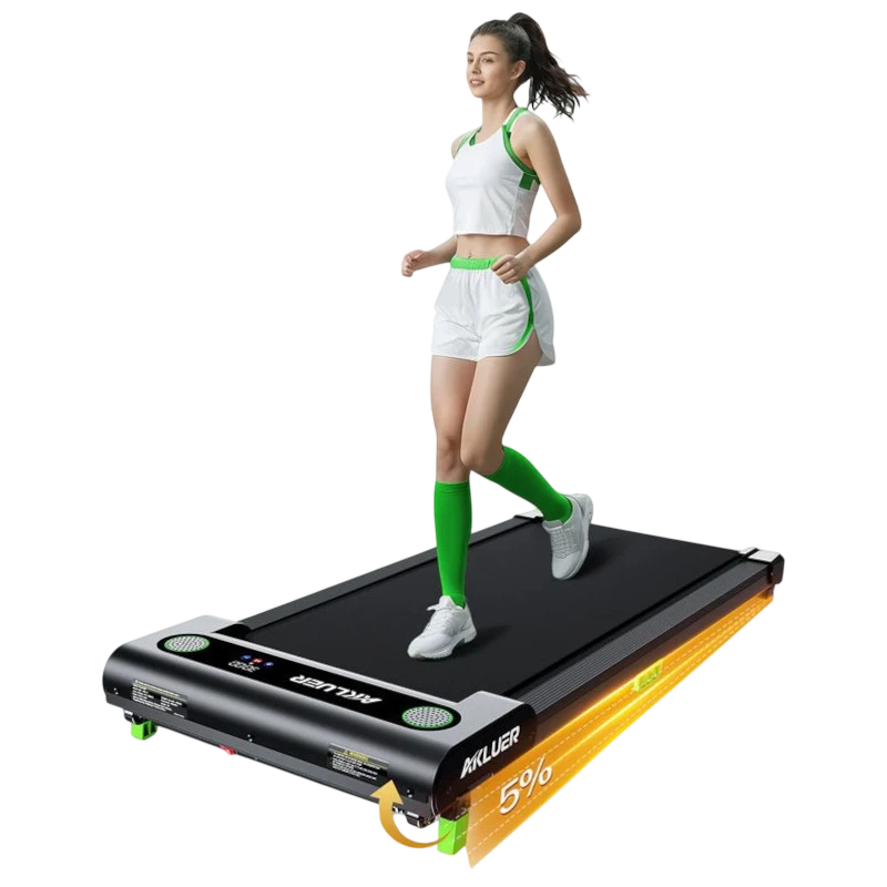 Akluer 480L-A avec Télécommande 1-6 km/h 2,5HP écran LED Tapis de course