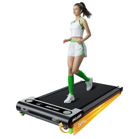 Akluer 480L-A avec Télécommande 1-6 km/h 2,5HP écran LED Tapis de course