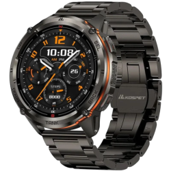 KOSPET Tank T3 Ultra 2 Noir Édition Spéciale 1,43 pouces AMOLED GPS 5 jours +170 sports 5ATM IP69K Montre connectée