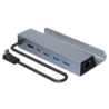 Hub 6 en 1 avec HDMI 4K + PD 100 W + USB 3.0*3 + Ethernet RJ45 1000 M