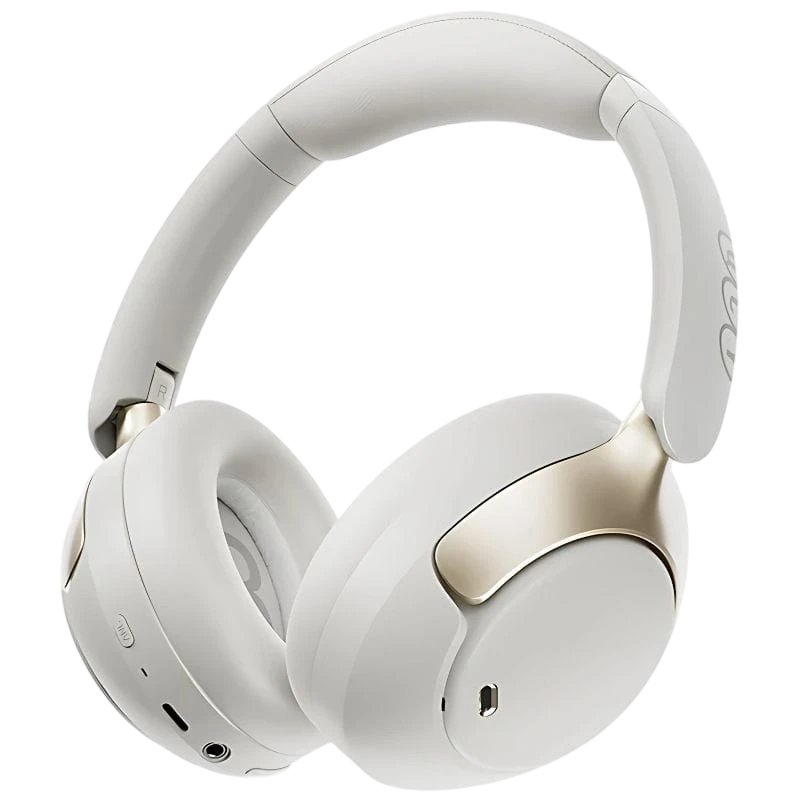 QCY H3 Pro Blanc Arceau Bluetooth 5.4 55h Casque sans fil